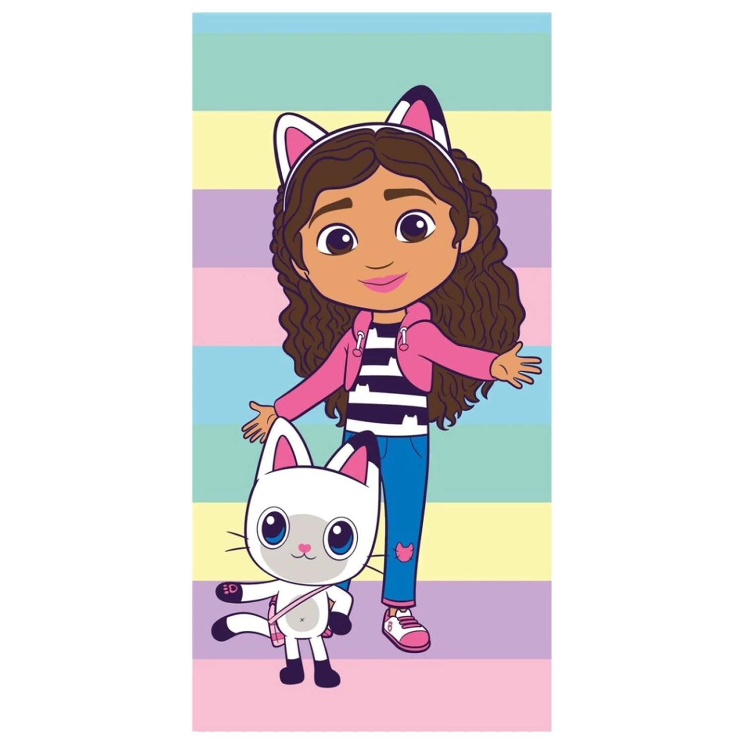 Gabi babaháza Pastel Stripes törölköző termékfotó