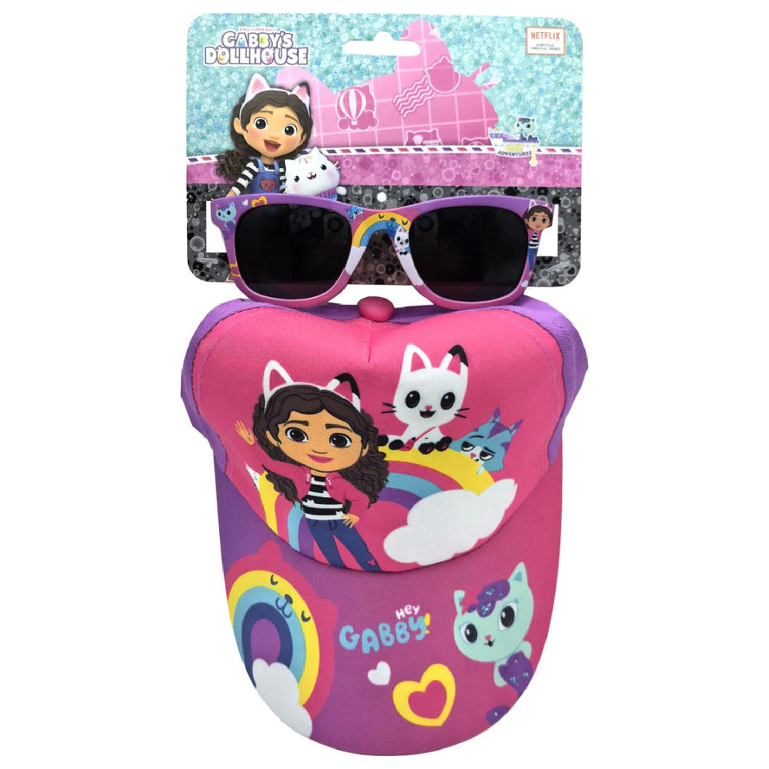 Gabi babaháza Rainbow napszemüveg és baseball sapka szett termékfotó