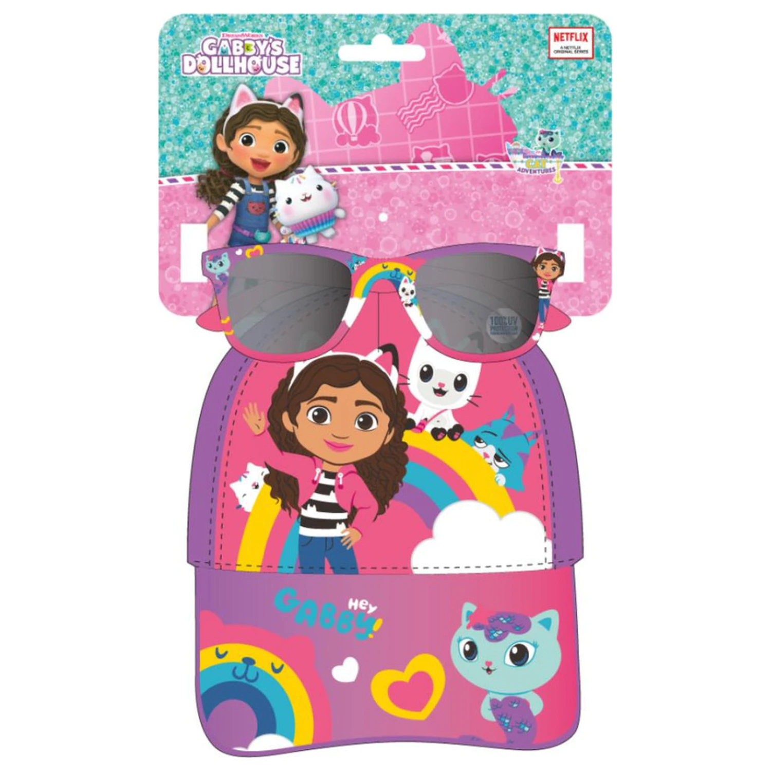 Gabi babaháza Rainbow napszemüveg és baseball sapka szett termékfotó