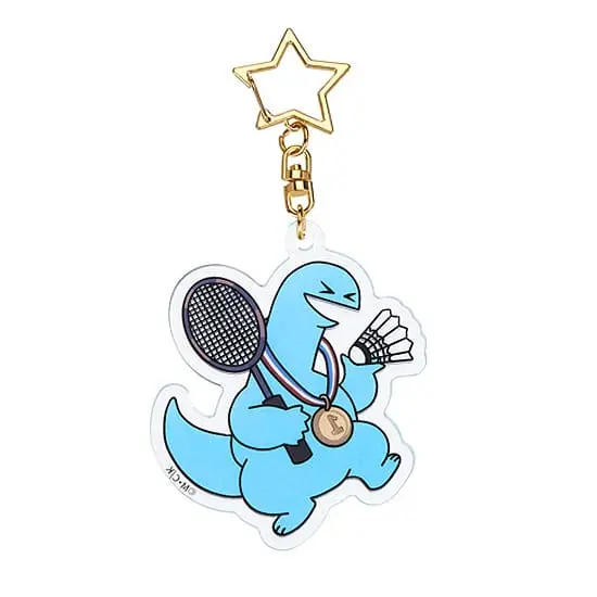 Gal &amp; Dino GoodSmile Moment Glow-in-the-Dark Badminton kulcstartó 7 cm termékfotó