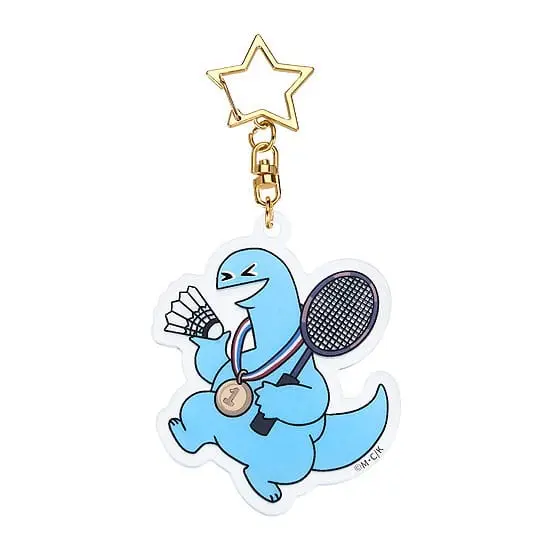 Gal &amp; Dino GoodSmile Moment Glow-in-the-Dark Badminton kulcstartó 7 cm termékfotó
