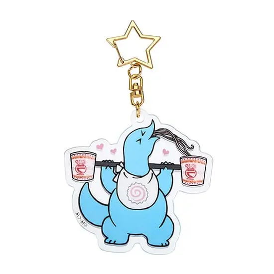 Gal &amp; Dino GoodSmile Moment Glow-in-the-Dark Weightlifting kulcstartó 7 cm termékfotó