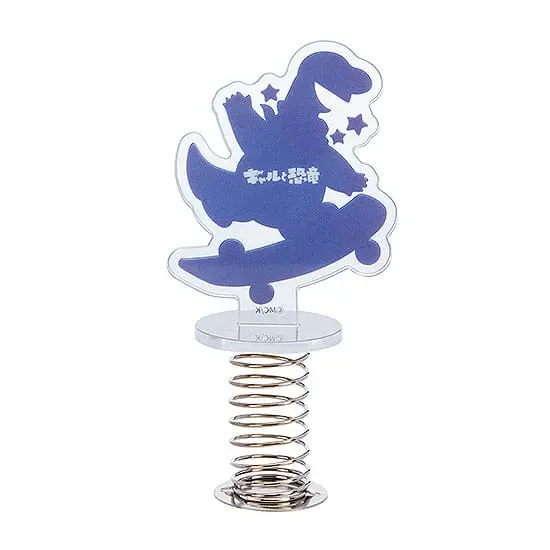 Gal &amp; Dino GoodSmile Moment Rocking Acrylic Stand Skateboarding 10 cm termékfotó