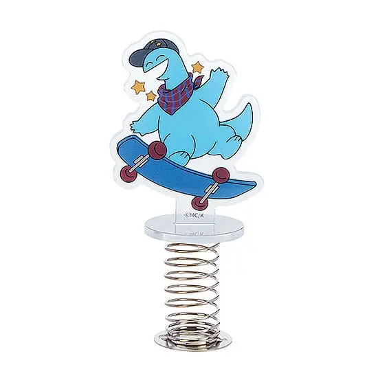Gal &amp; Dino GoodSmile Moment Rocking Acrylic Stand Skateboarding 10 cm termékfotó