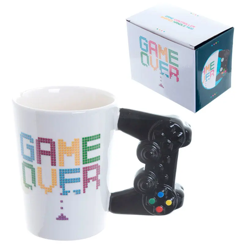 Game Over Controller shaped handle mug termékfotó