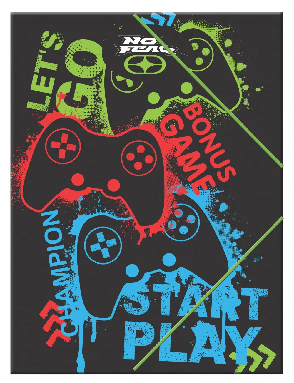 Gamer A/4 gumis mappa termékfotó