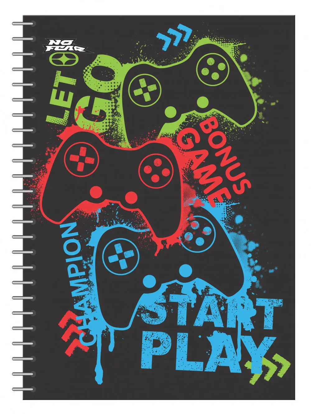 Gamer A/4 spirál vonalas füzet 70 lapos termékfotó