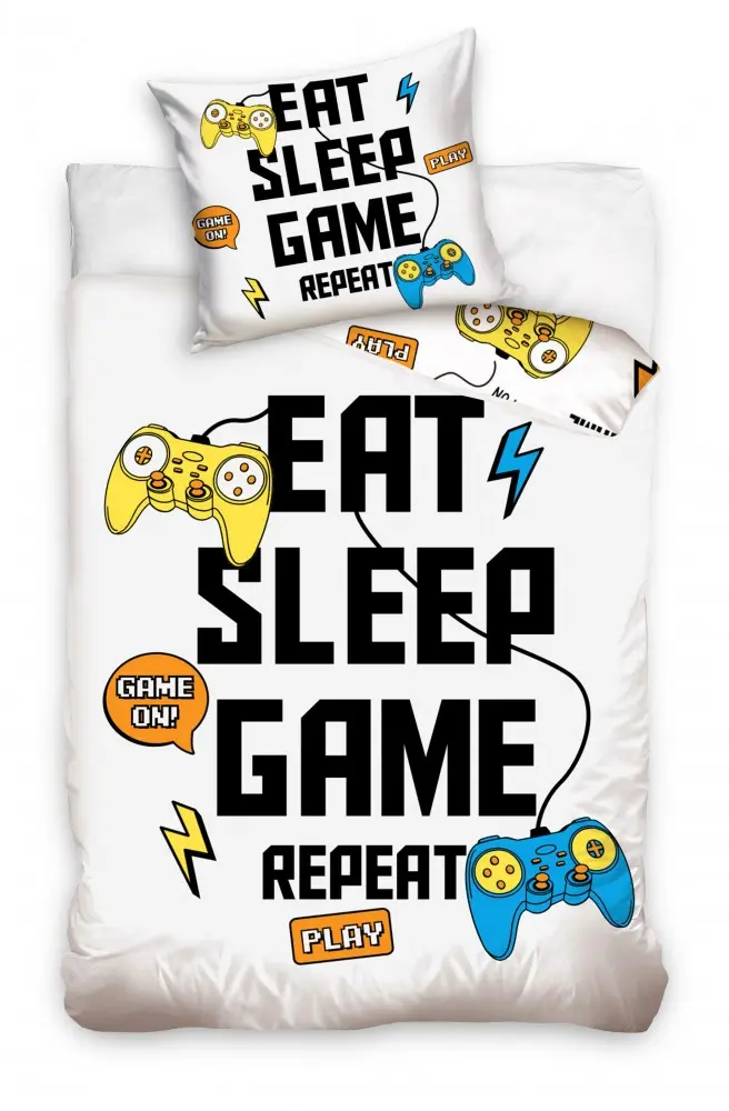 Gamer ágyneműhuzat 135×200cm, 80×80 cm termékfotó