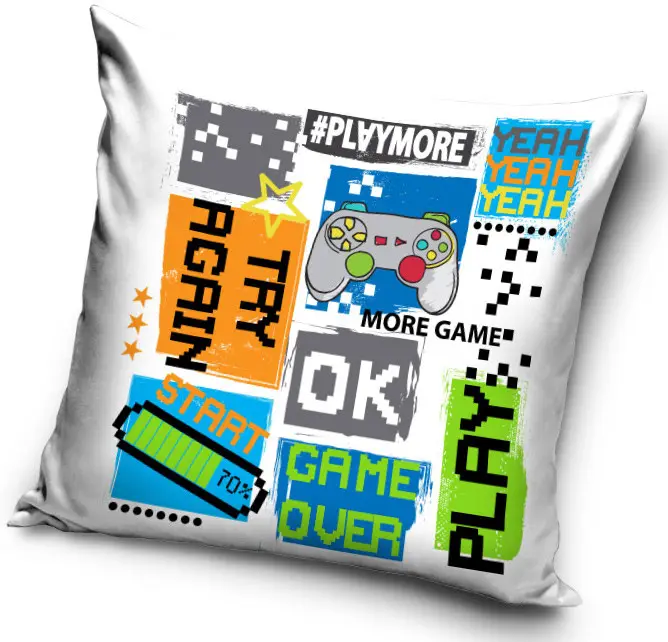 Gamer párna, díszpárna 40*40 cm termékfotó