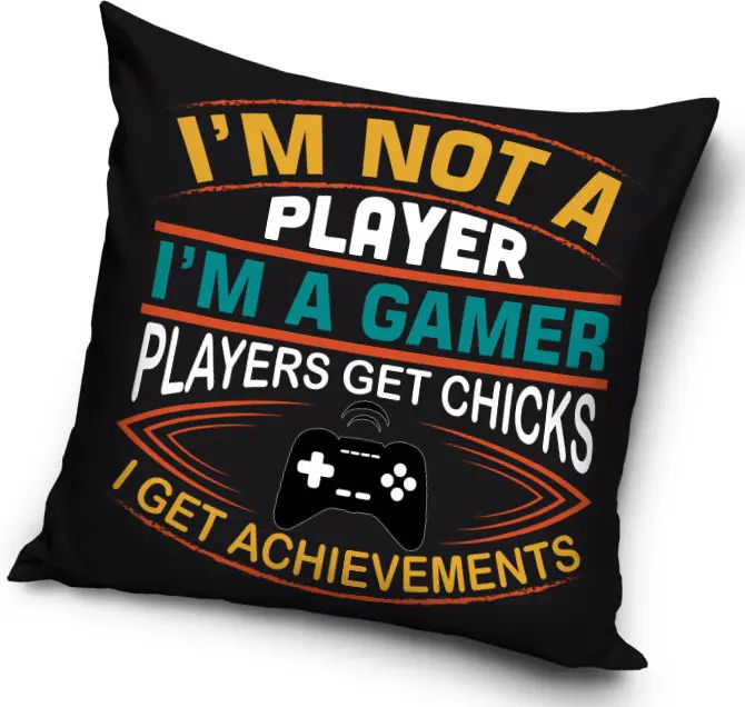 Gamer párna, díszpárna 40*40 cm termékfotó