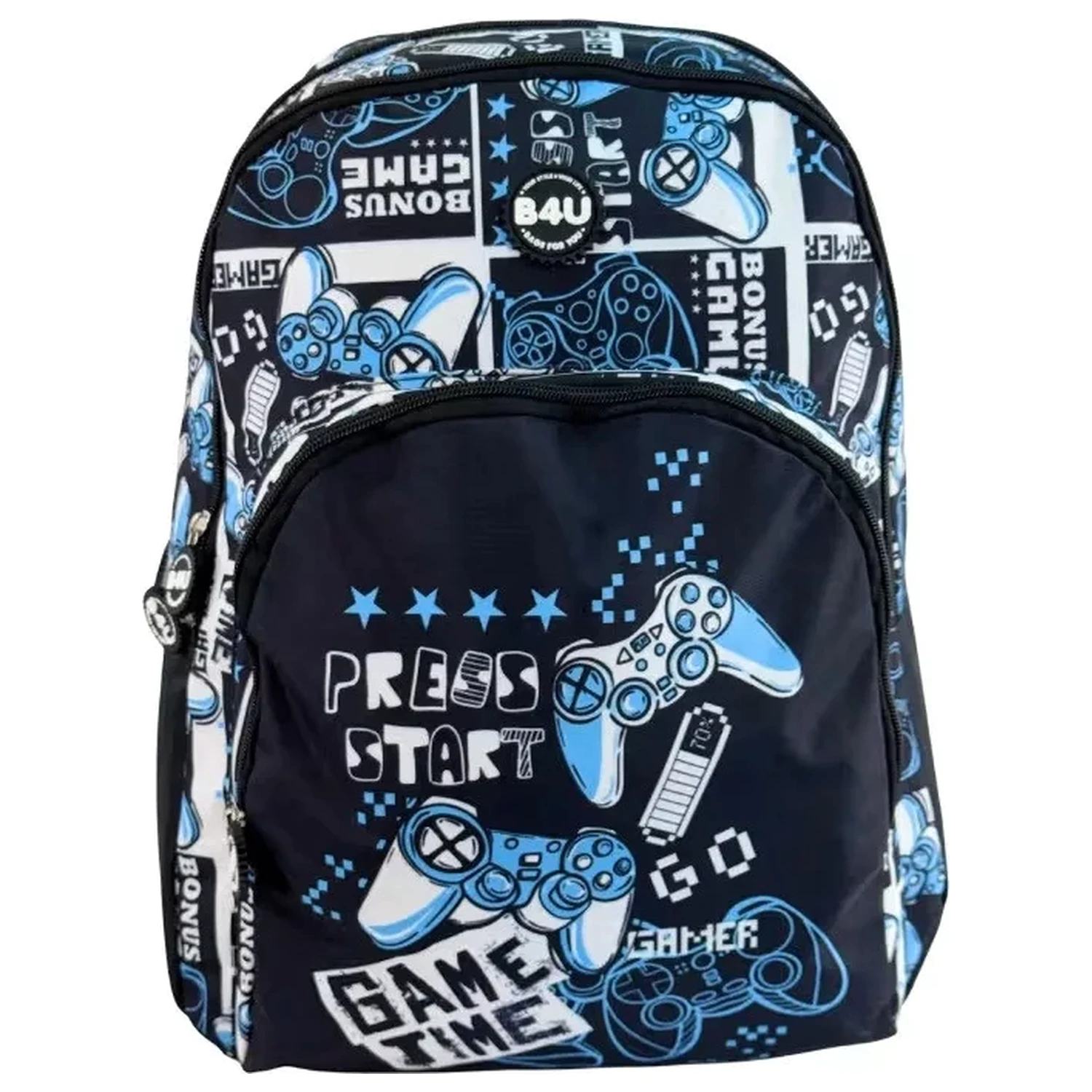 Gamer Press Start iskolatáska, táska 44 cm termékfotó