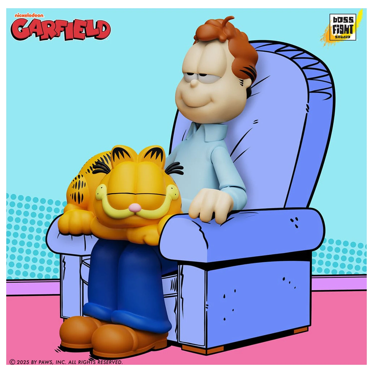 Garfield akciófigura Jon Arbuckle Deluxe Edition 19 cm   termékfotó