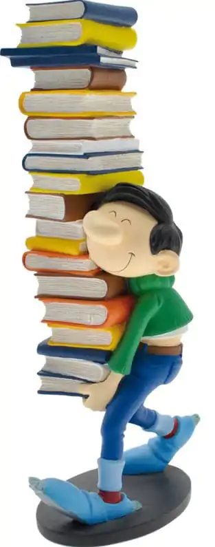 Gaston Gaston Holding a Pile of Books szobor figura 26 cm termékfotó