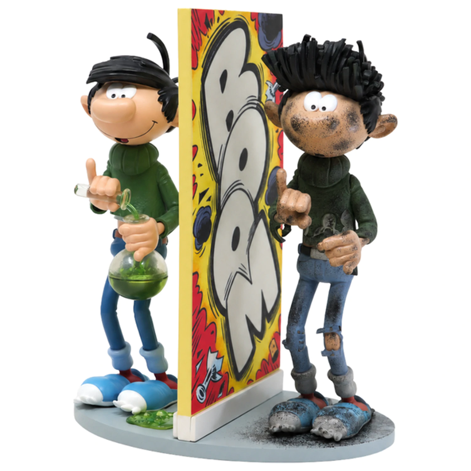 Gaston Lagaffe figura Resine Gaston "Explosion" 18cm termékfotó