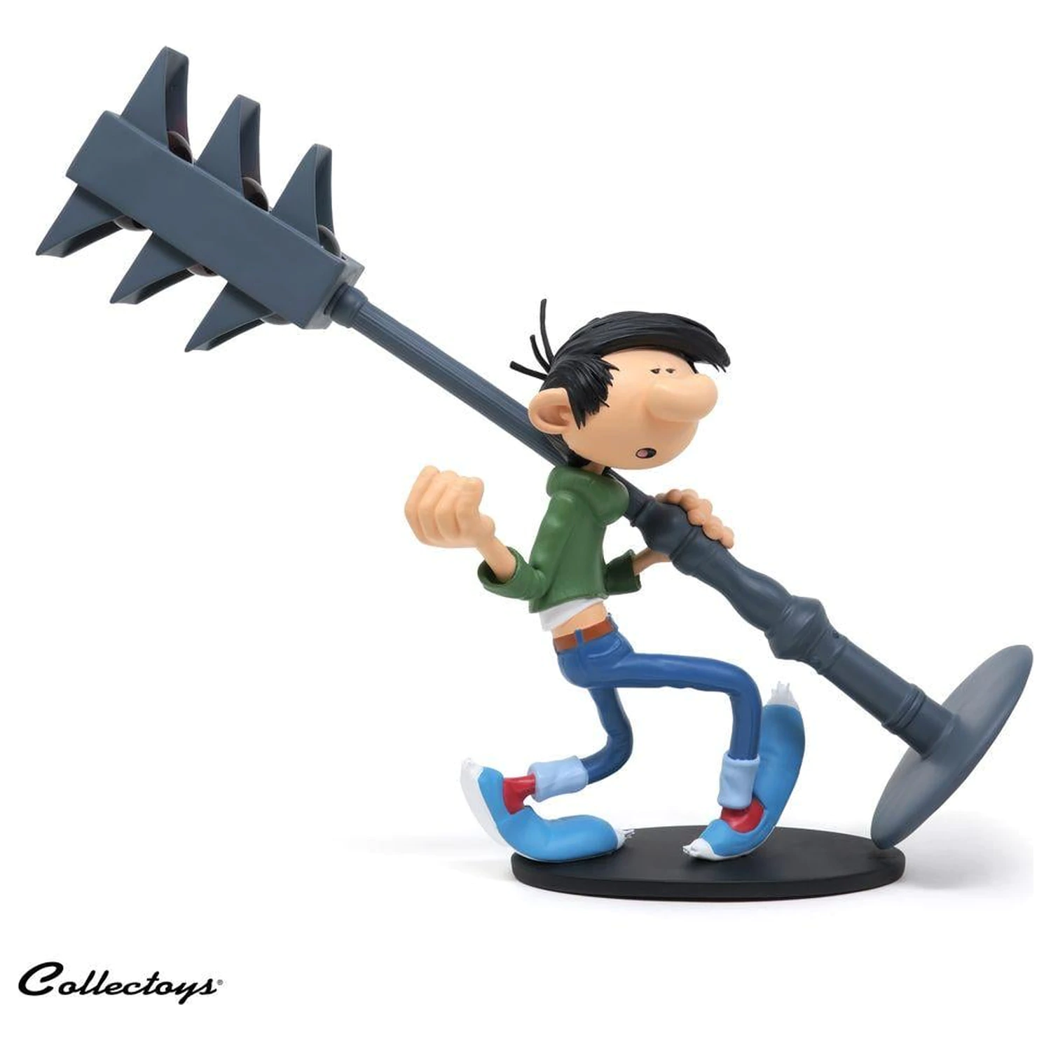Gaston Lagaffe figura Resine Invention of traffic light 25cm termékfotó