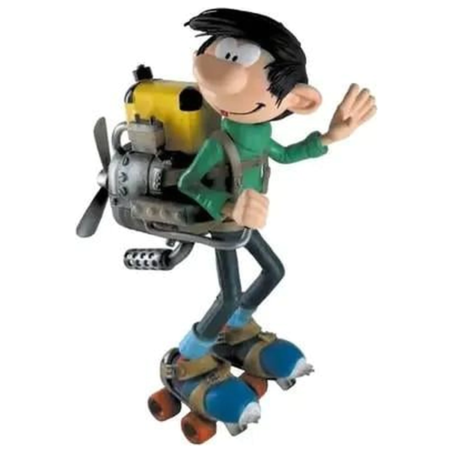 Gaston Lagaffe Motor on roller skates szobor figura 18cm termékfotó