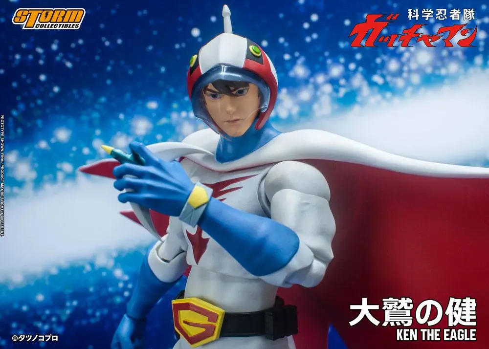 Gatchaman 1/12 Ken the Eagle akciófigura 18 cm termékfotó