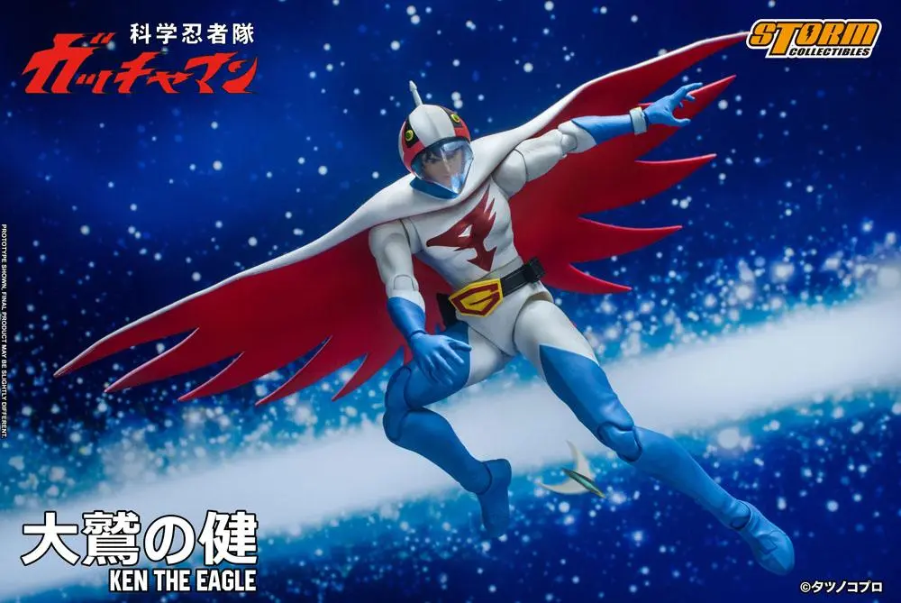 Gatchaman 1/12 Ken the Eagle akciófigura 18 cm termékfotó