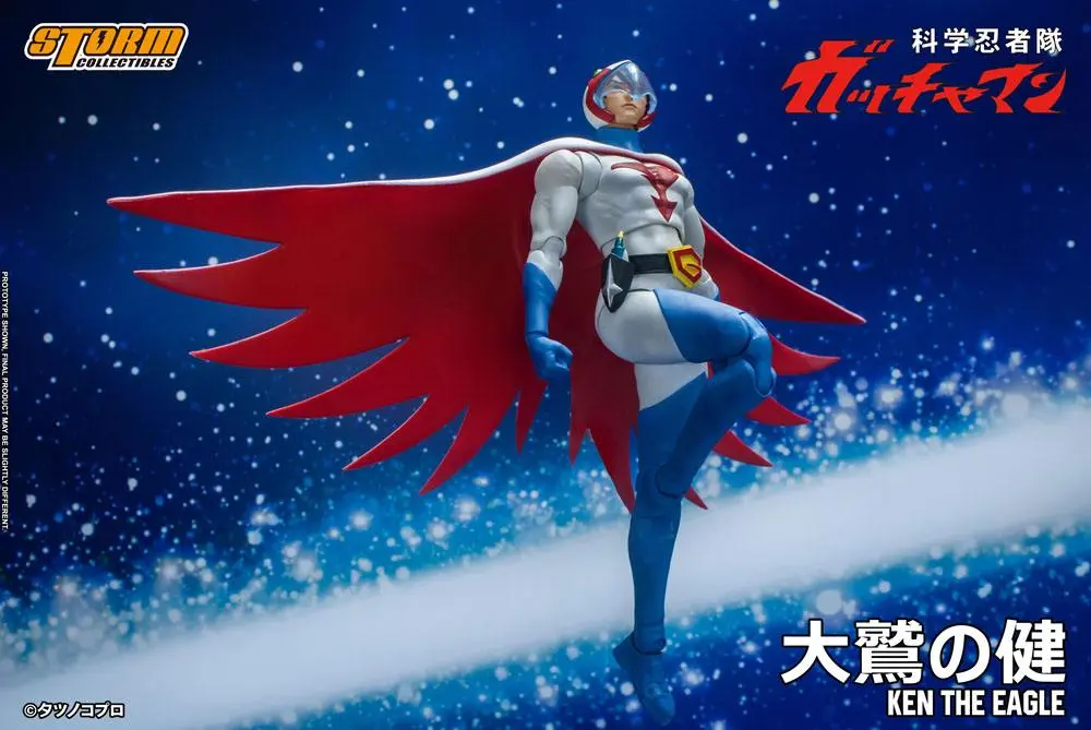 Gatchaman 1/12 Ken the Eagle akciófigura 18 cm termékfotó