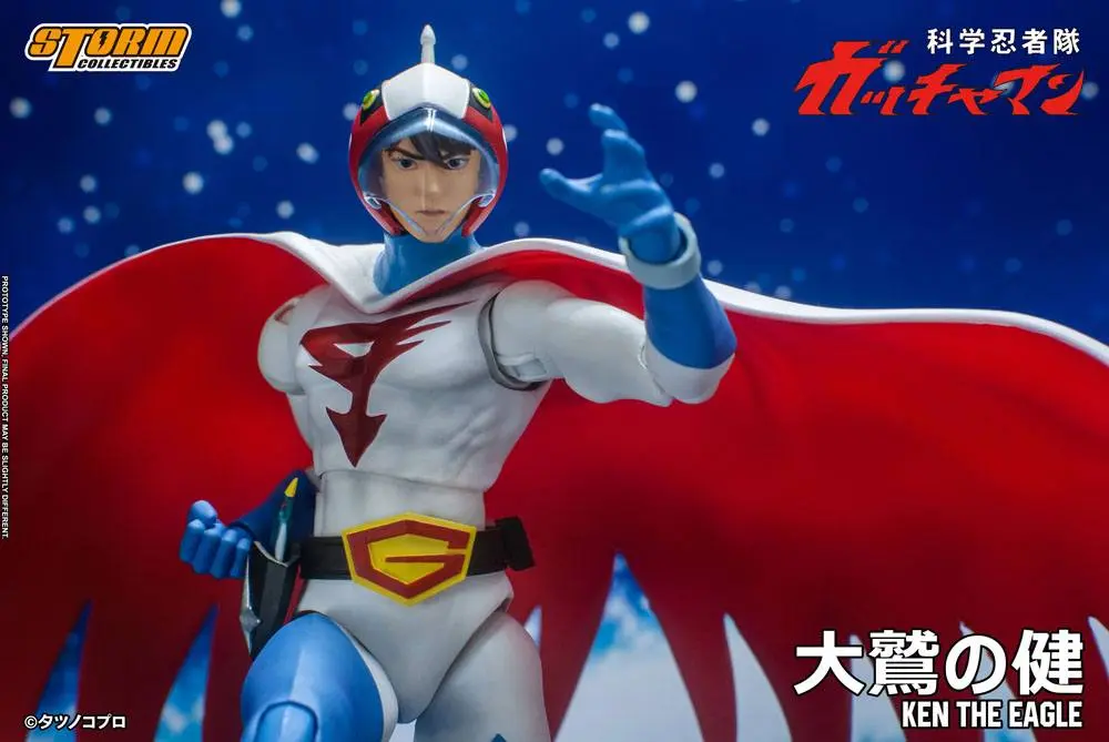 Gatchaman 1/12 Ken the Eagle akciófigura 18 cm termékfotó