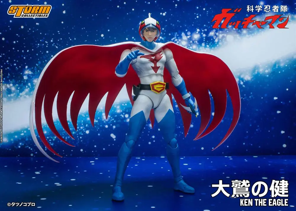 Gatchaman 1/12 Ken the Eagle akciófigura 18 cm termékfotó