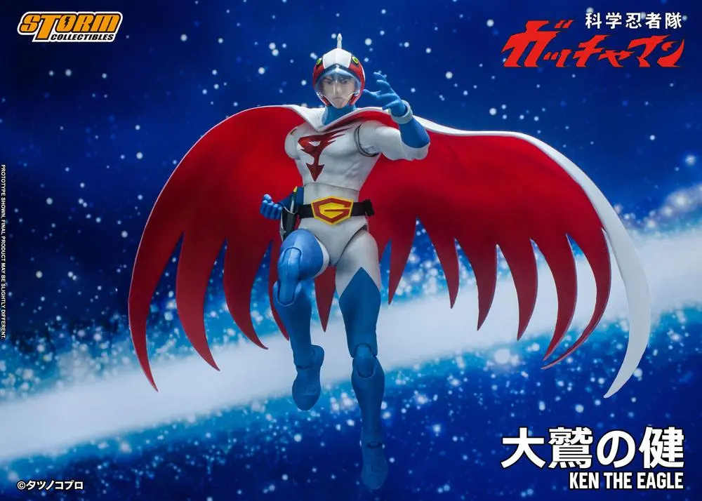 Gatchaman 1/12 Ken the Eagle akciófigura 18 cm termékfotó