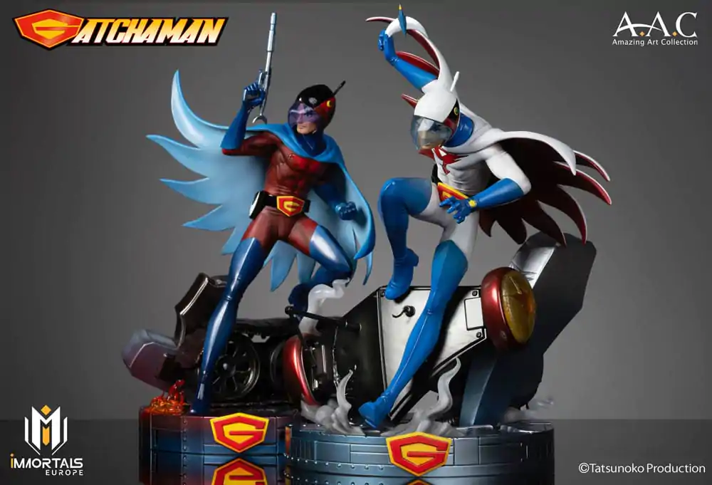 Gatchaman Amazing Art Collection Ken the Eagle, The Leader of the Science Ninja Team szobor figura 34 cm termékfotó