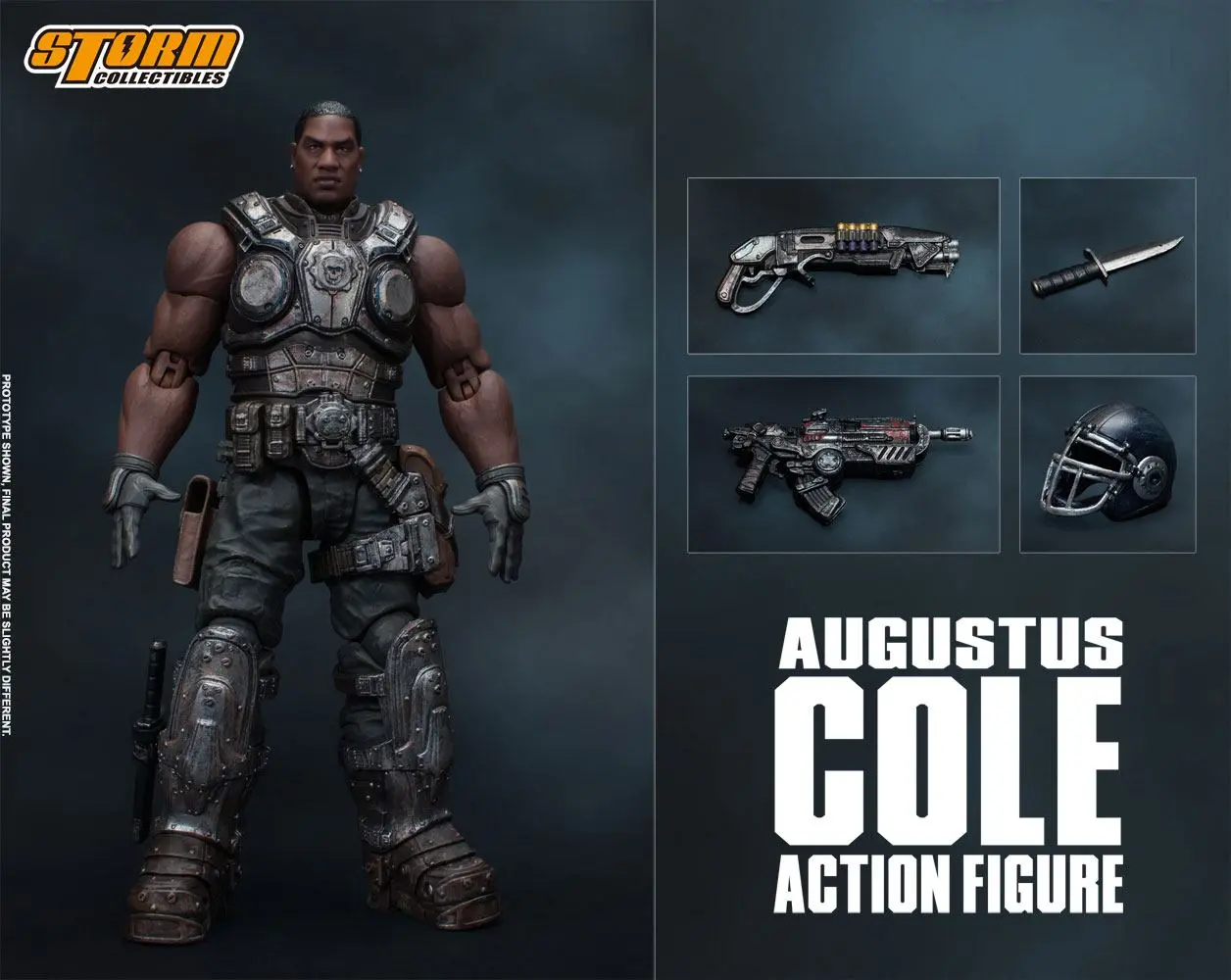 Gears of War 5 1/12 Augustus Cole akciófigura 16 cm termékfotó
