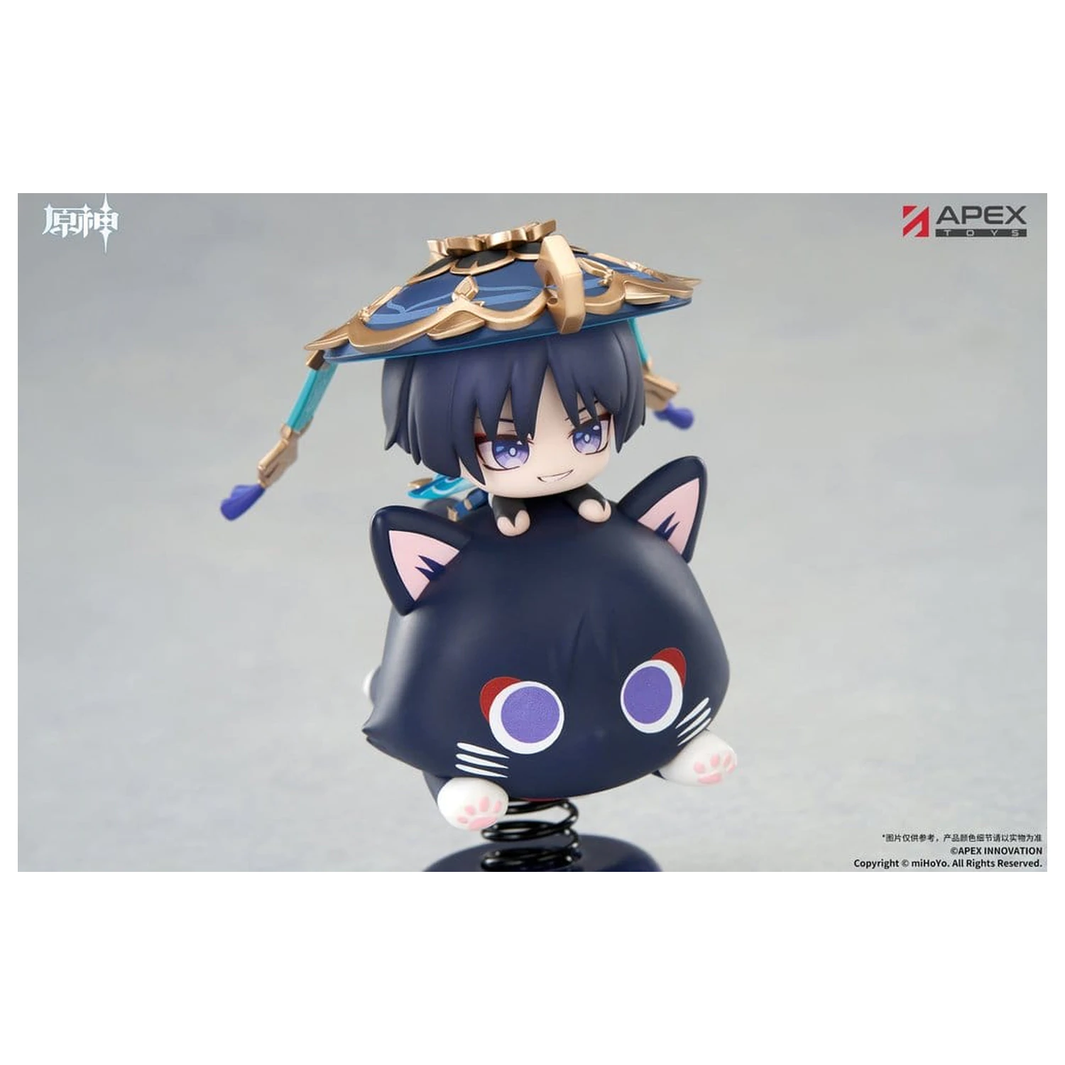Genshin Impact Chibi Chara Yurayura Stand PVC figura Wanderer 11 cm termékfotó