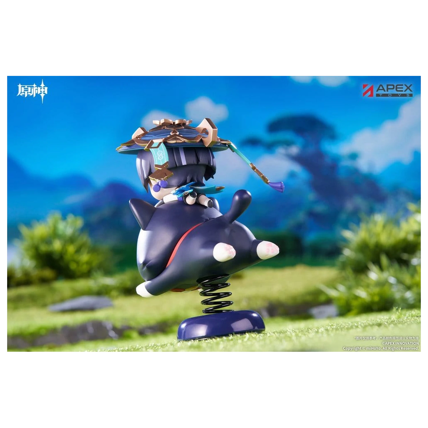 Genshin Impact Chibi Chara Yurayura Stand PVC figura Wanderer 11 cm termékfotó
