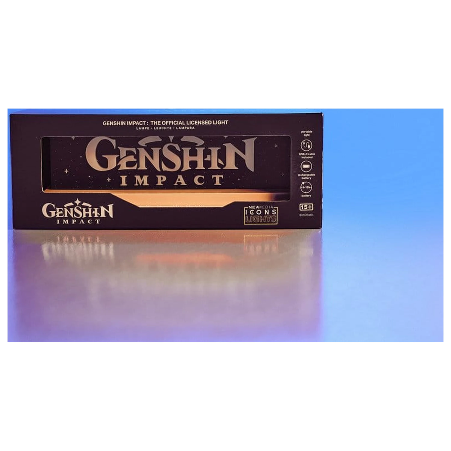 Genshin Impact led logo lámpa termékfotó