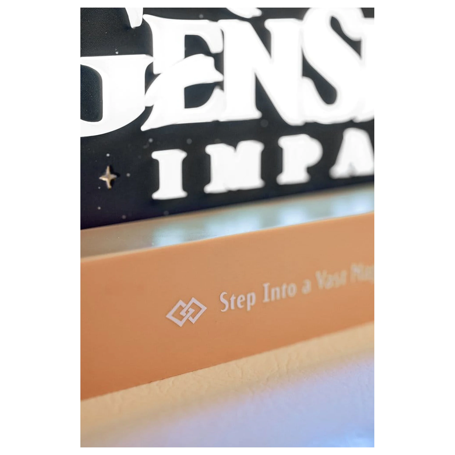 Genshin Impact led logo lámpa termékfotó