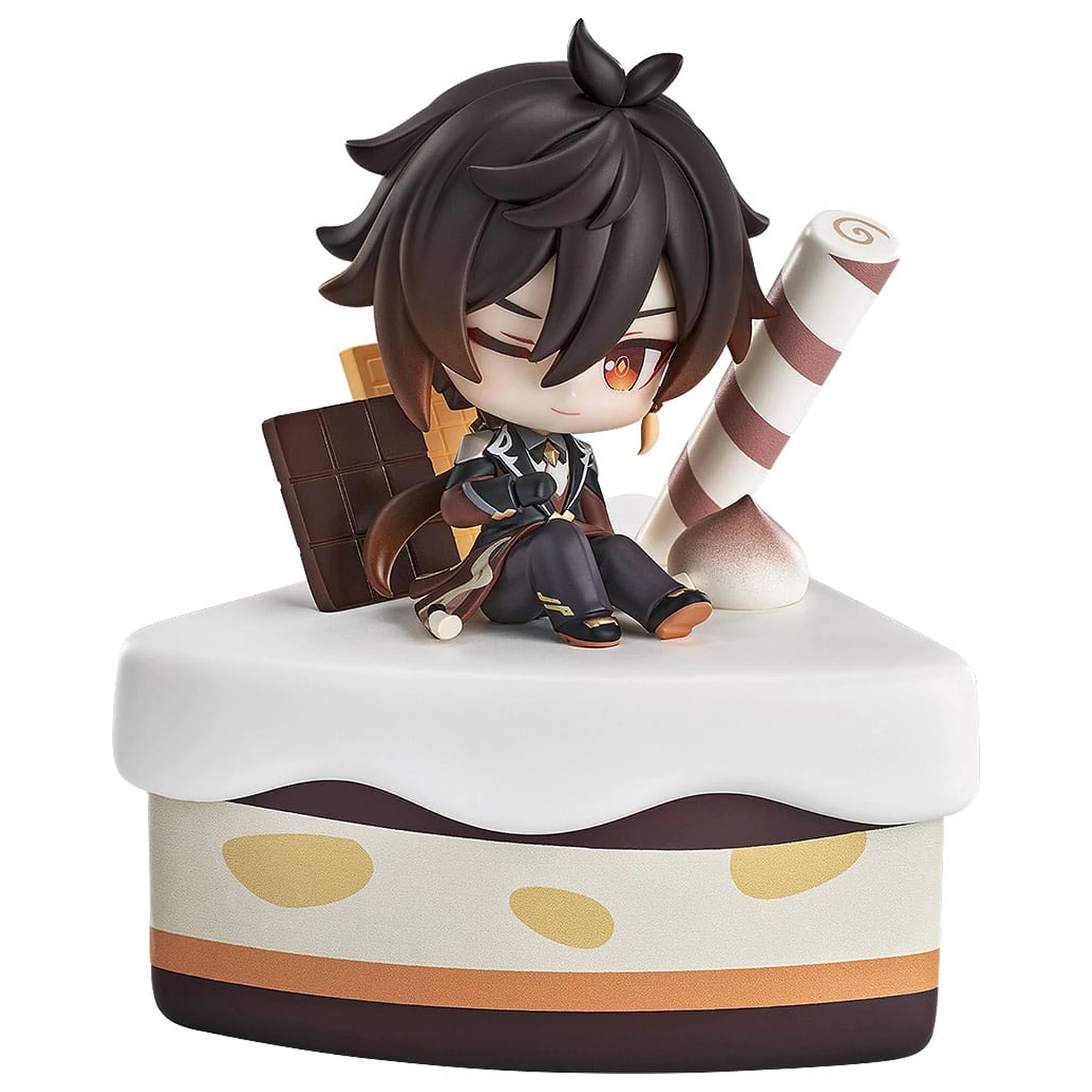 Genshin Impact Wondrous Travels Series figura Zhongli Chibi 12 cm    termékfotó
