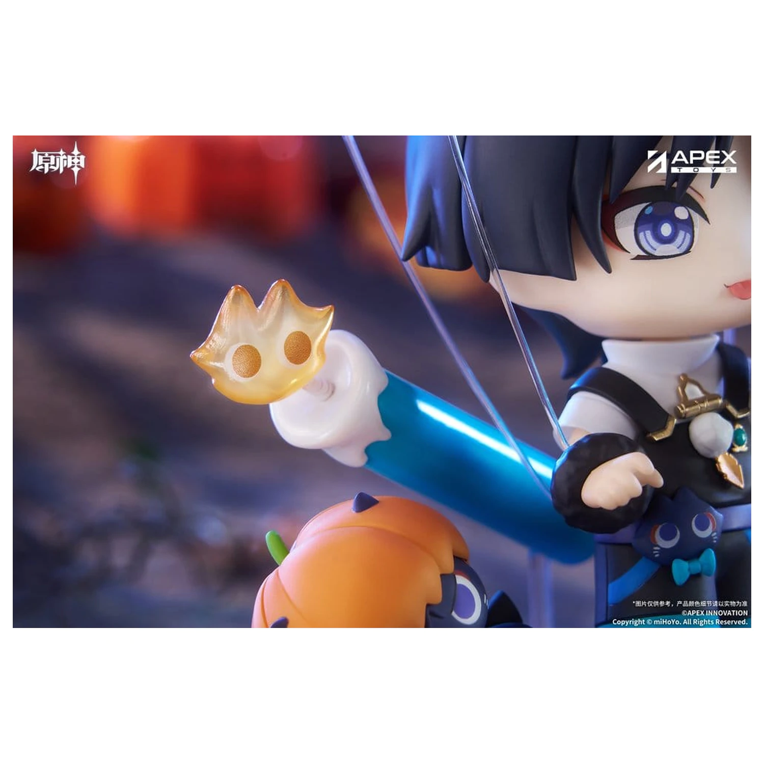 Genshin Impact You Ye Qi Xiang Series Chibi Chara Wanderer PVC szobor figura 10 cm   termékfotó