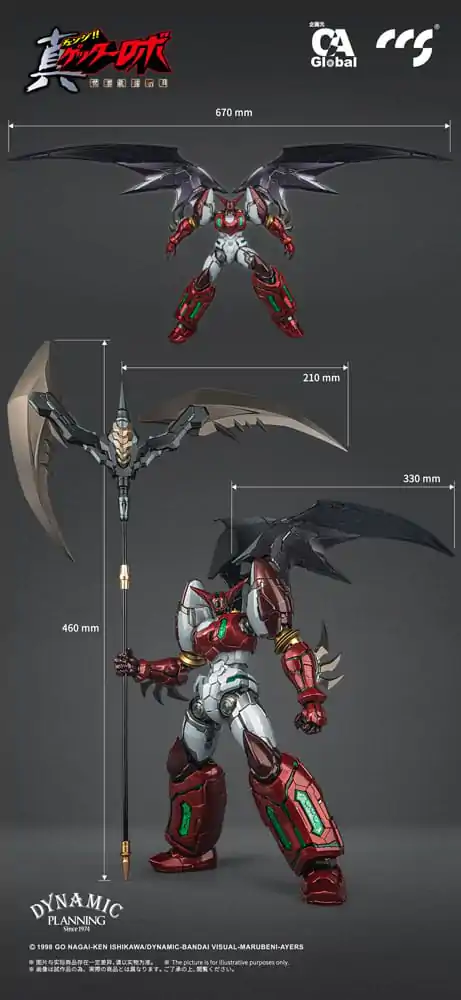 Getter Robo Armageddon Shin Getter-1 Star Slasher Ver. Alloy akciófigura 25 cm termékfotó