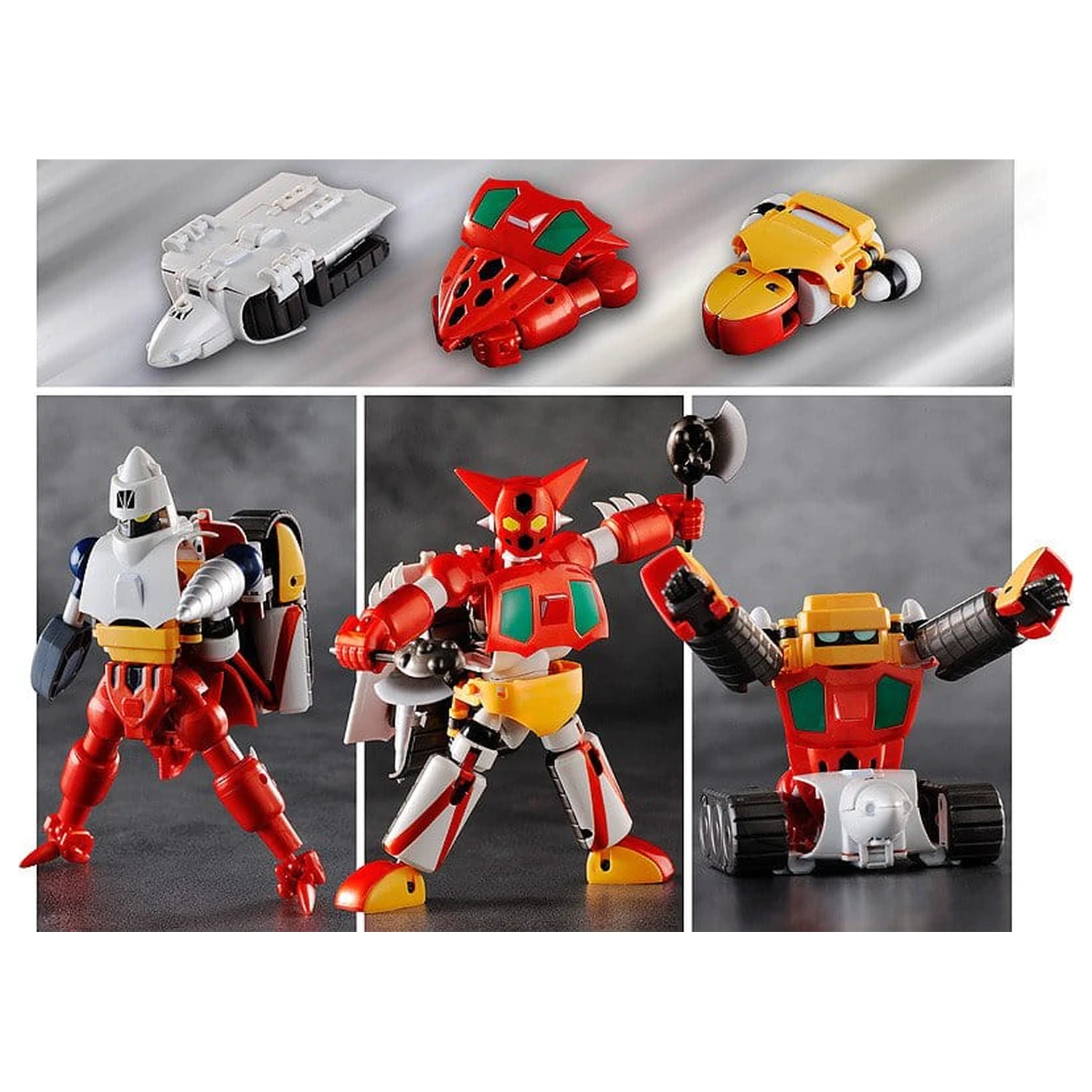Getter Robo Dynamic Change Getter Robo 3 db-os akciófigura csomag 12 cm termékfotó