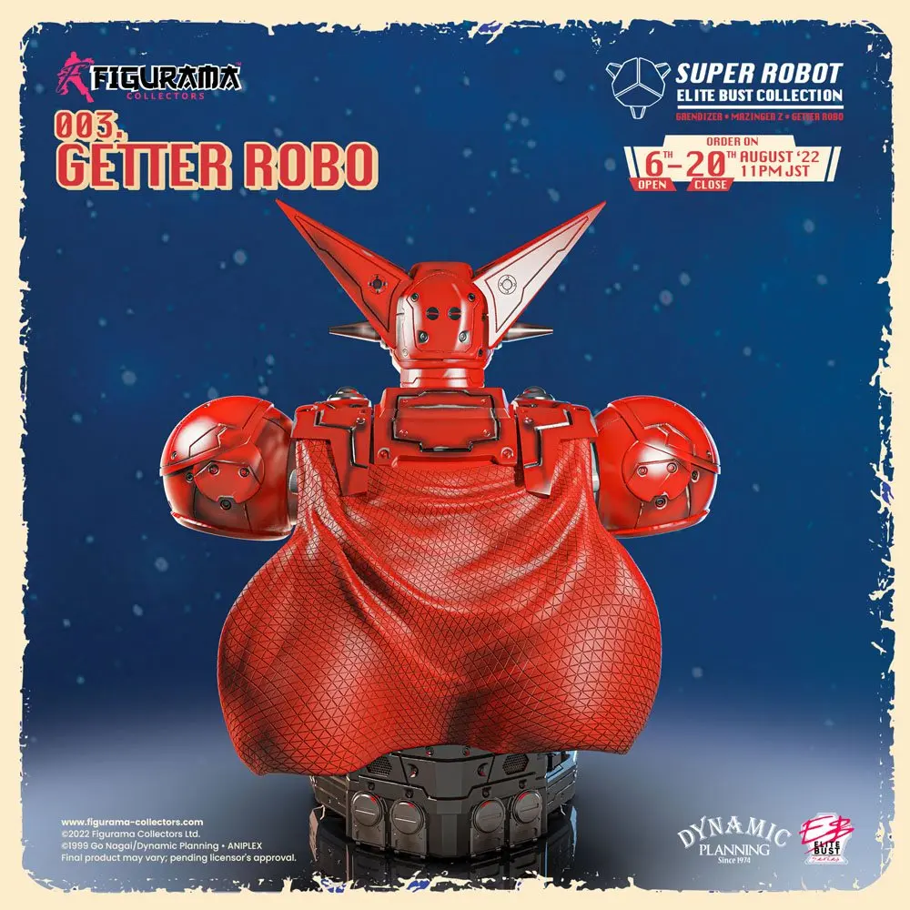 Getter Robo Super Robot Elite 1/3 Getter Robo mellszobor figura 26 cm termékfotó