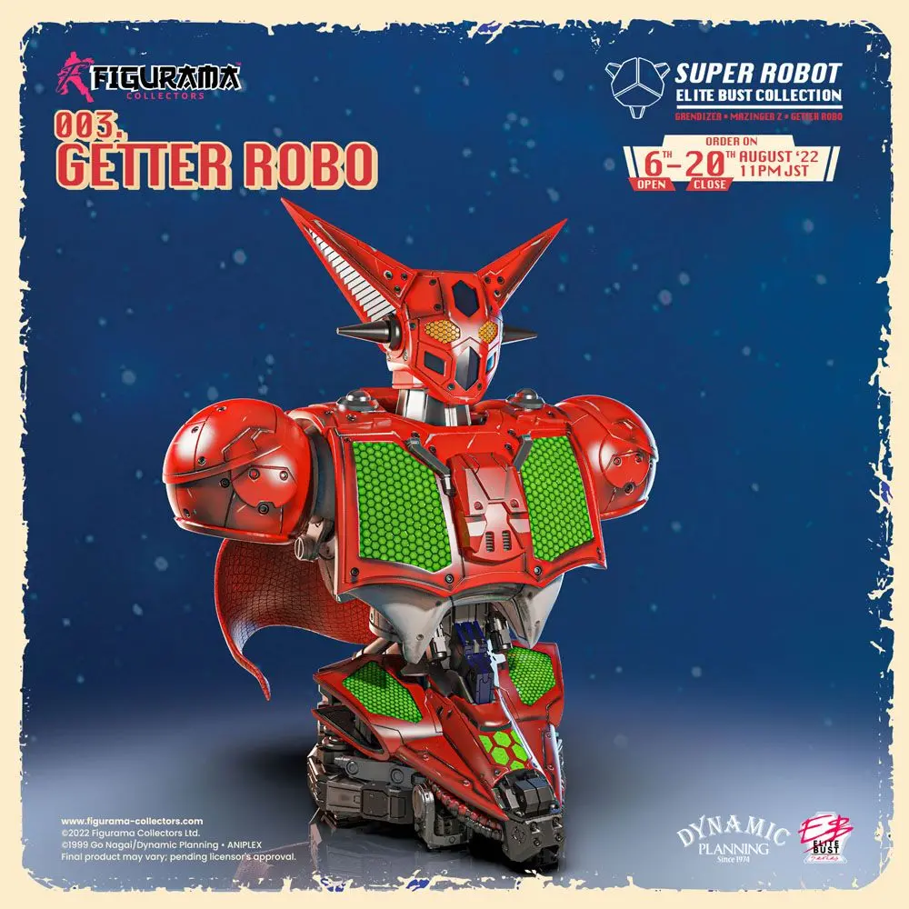 Getter Robo Super Robot Elite 1/3 Getter Robo mellszobor figura 26 cm termékfotó