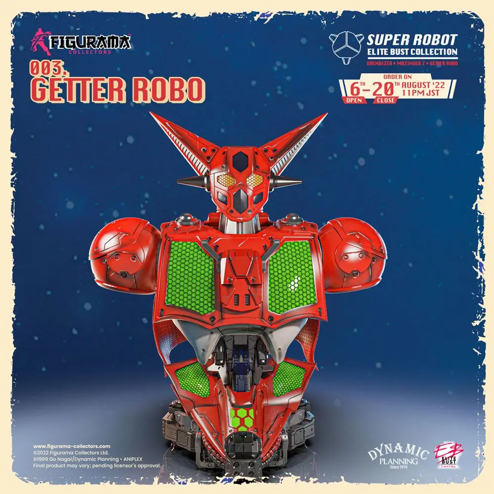 Getter Robo Super Robot Elite 1/3 Getter Robo mellszobor figura 26 cm termékfotó