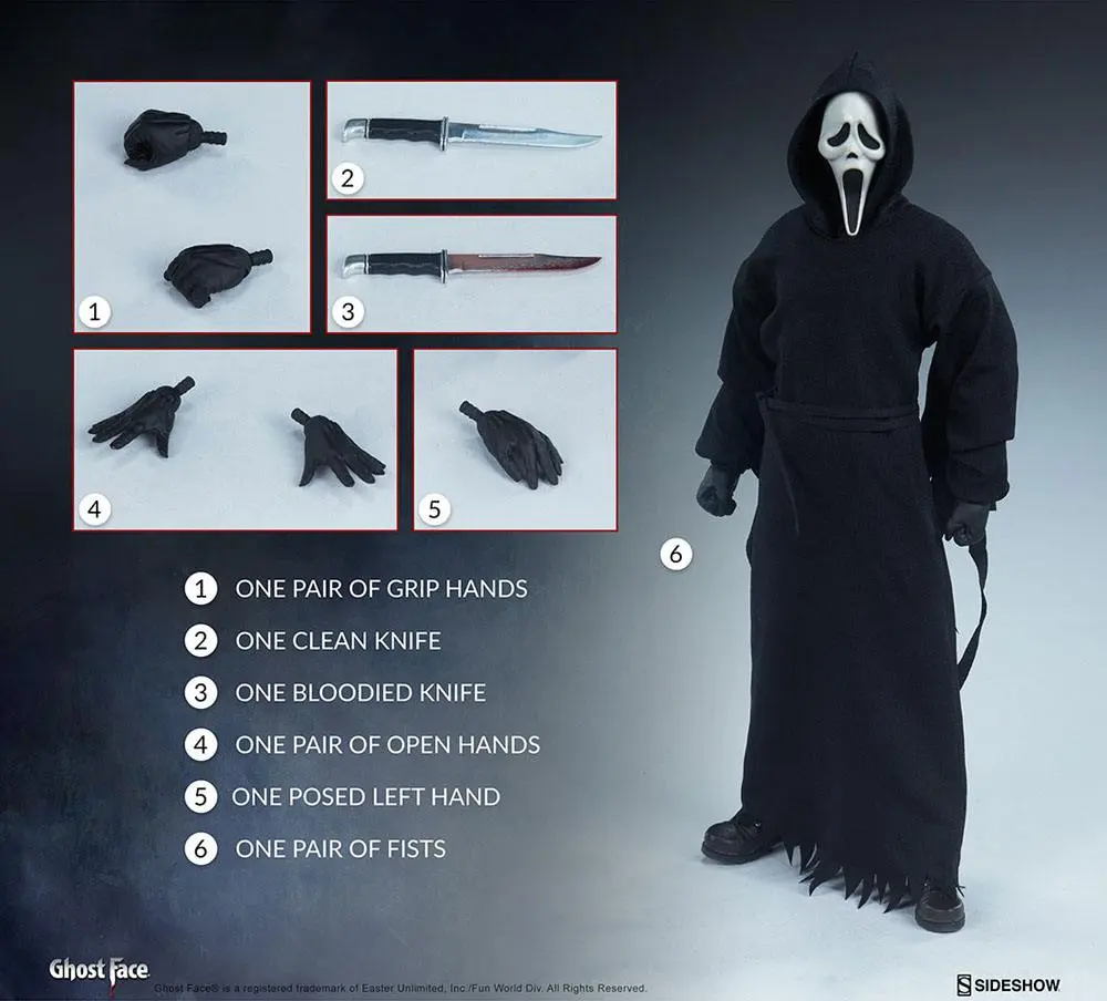 Ghost Face 1/6 akciófigura 30 cm termékfotó