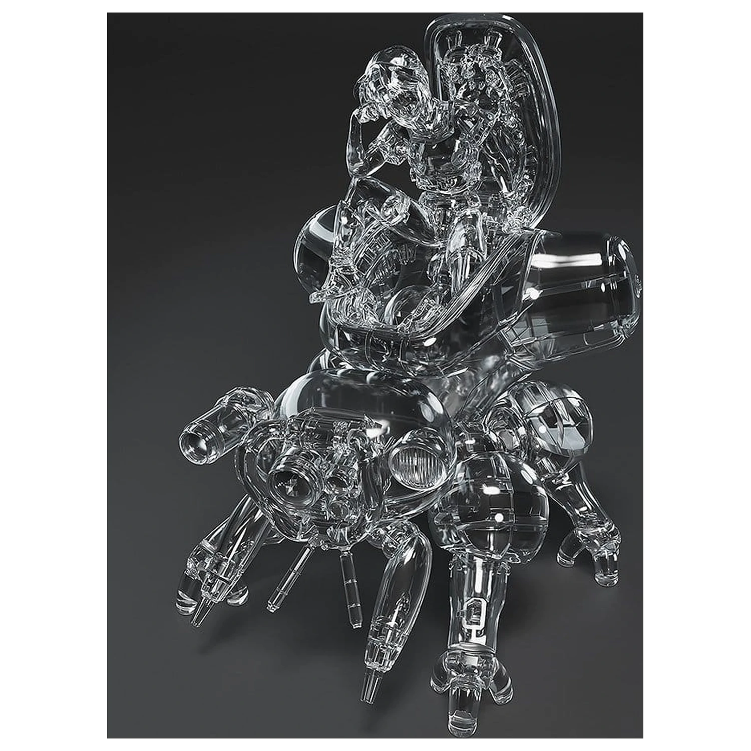 Ghost in the Shell PLAMAX minimum factory Motoko Kusanagi with Fuchikoma: Thermoptic Camouflage Ver. Műanyag modell készlet 8 cm termékfotó