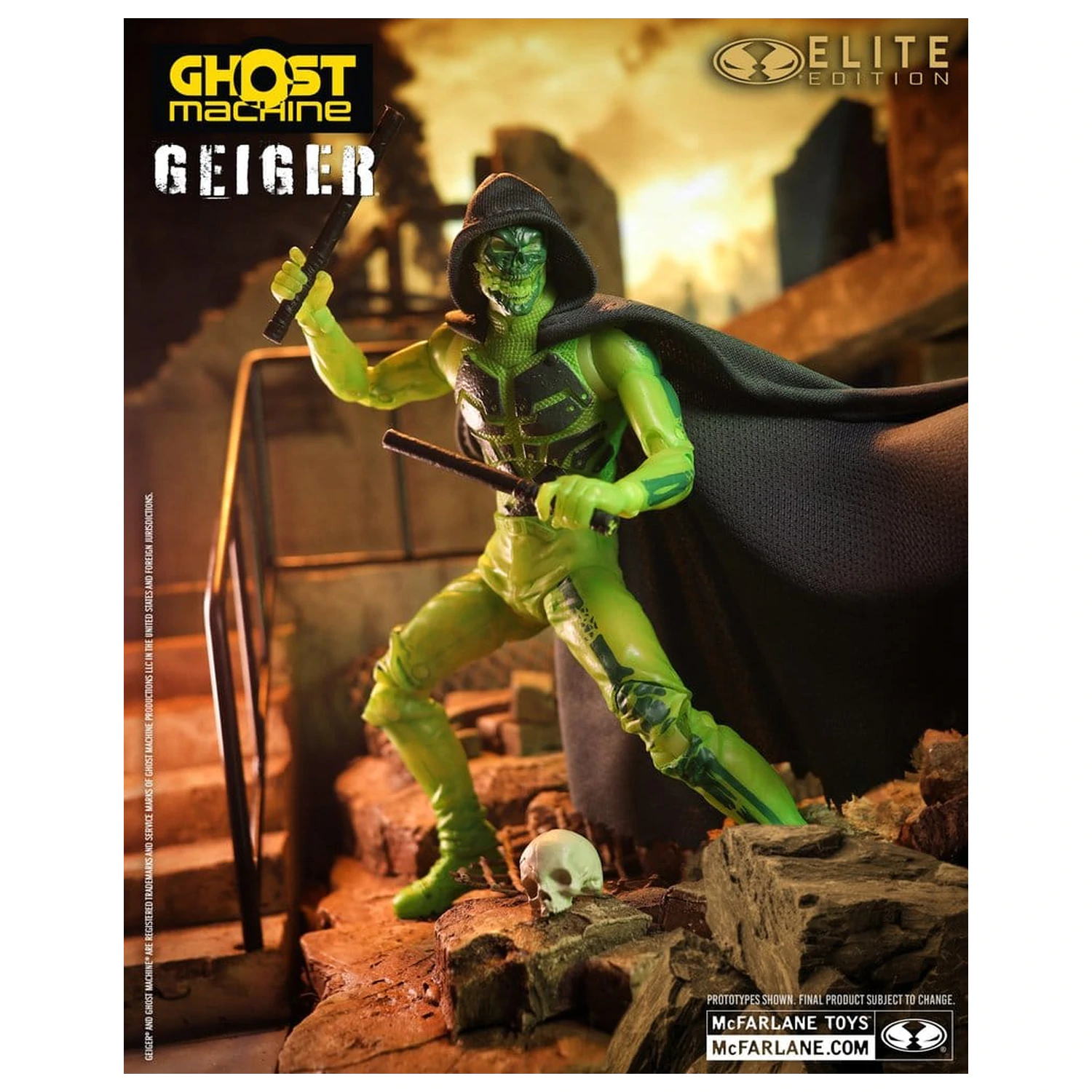 Ghost Machine McFarlane Elite Edition Deluxe akciófigura Geiger 18 cm termékfotó