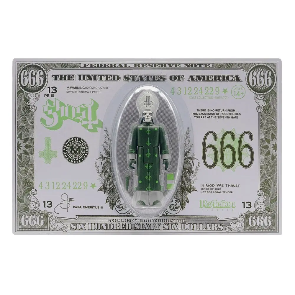 Ghost ReAction Papa Emeritus III (Mummy Dust) akciófigura 10 cm termékfotó