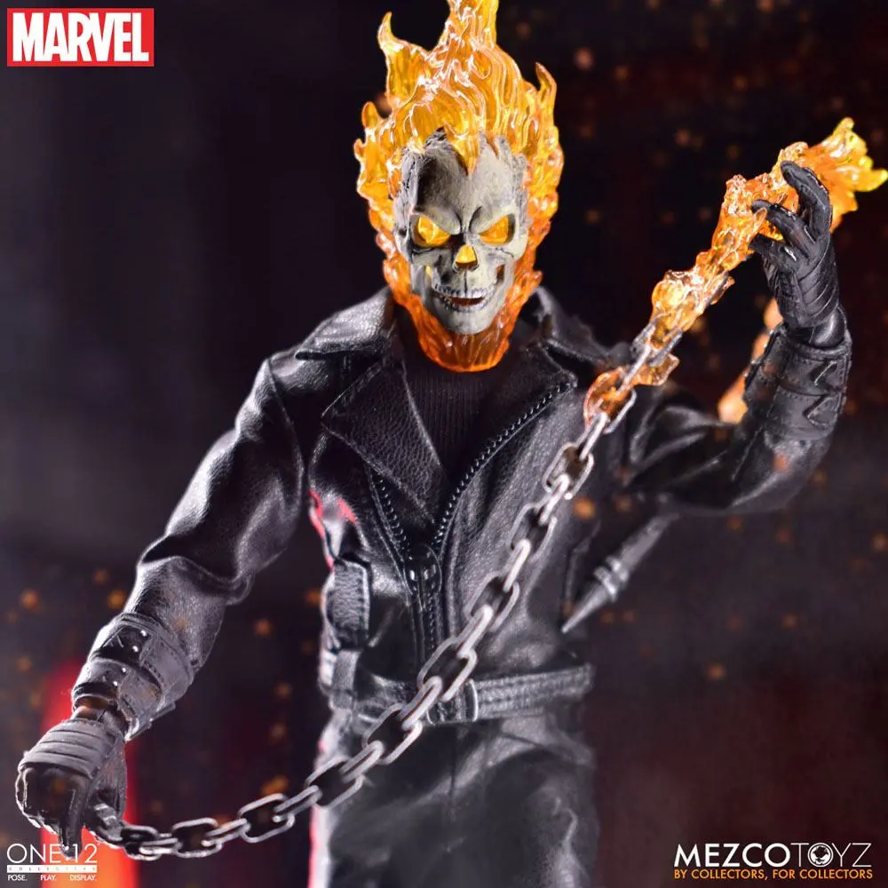 Ghost Rider 1/12 Ghost Rider &amp; Hell Cycle akciófigura és jármű hanggal termékfotó