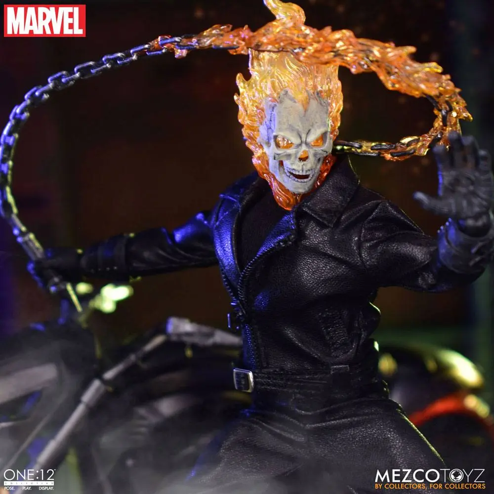 Ghost Rider 1/12 Ghost Rider &amp; Hell Cycle akciófigura és jármű hanggal termékfotó