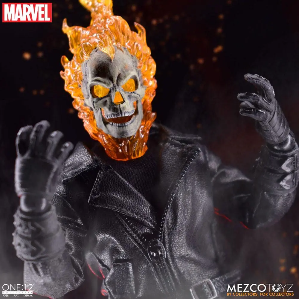 Ghost Rider 1/12 Ghost Rider &amp; Hell Cycle akciófigura és jármű hanggal termékfotó