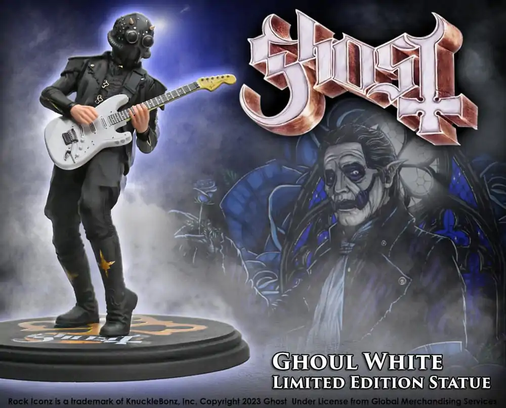 Ghost Rock Iconz 1/9 Nameless Ghoul II (White Guitar) szobor figura 22 cm termékfotó