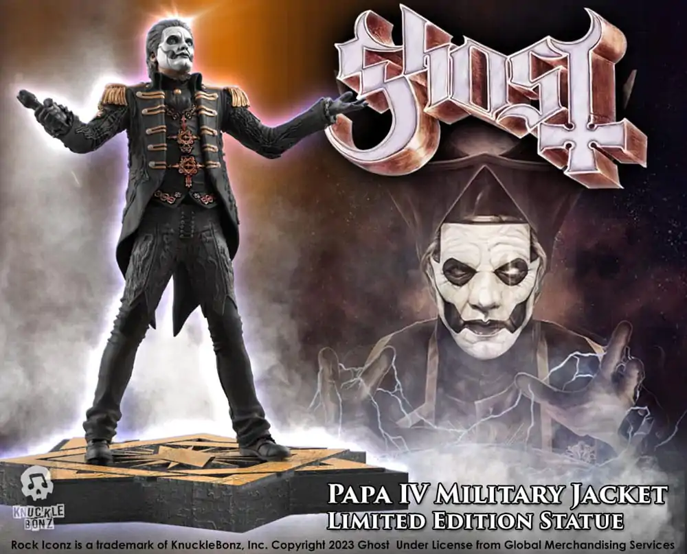 Ghost Rock Iconz Statue 1/9 Papa Emeritus IV (Military Jacket) 22 cm termékfotó