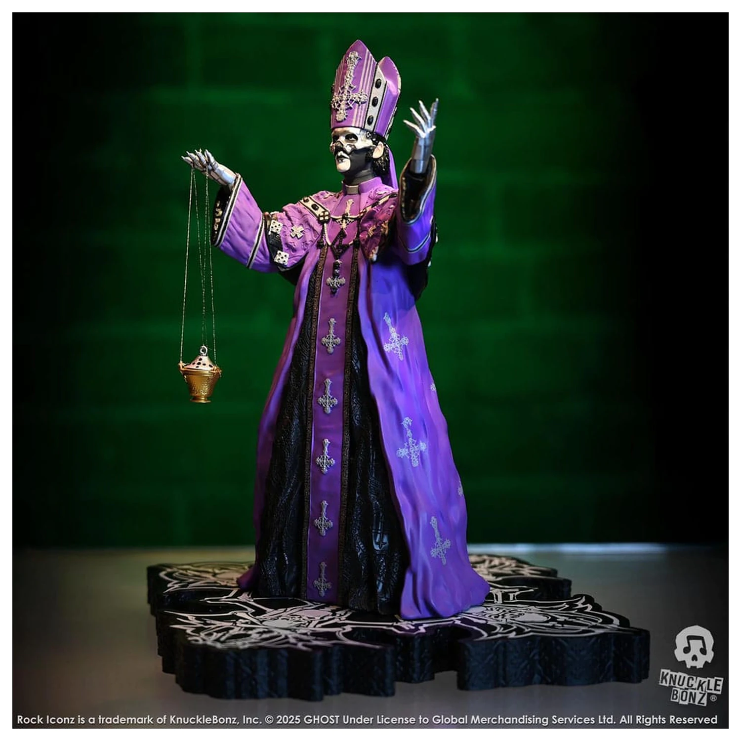 Ghost Rock Iconz Papa V Perpetua Purple Robes szobor figura 22 cm termékfotó