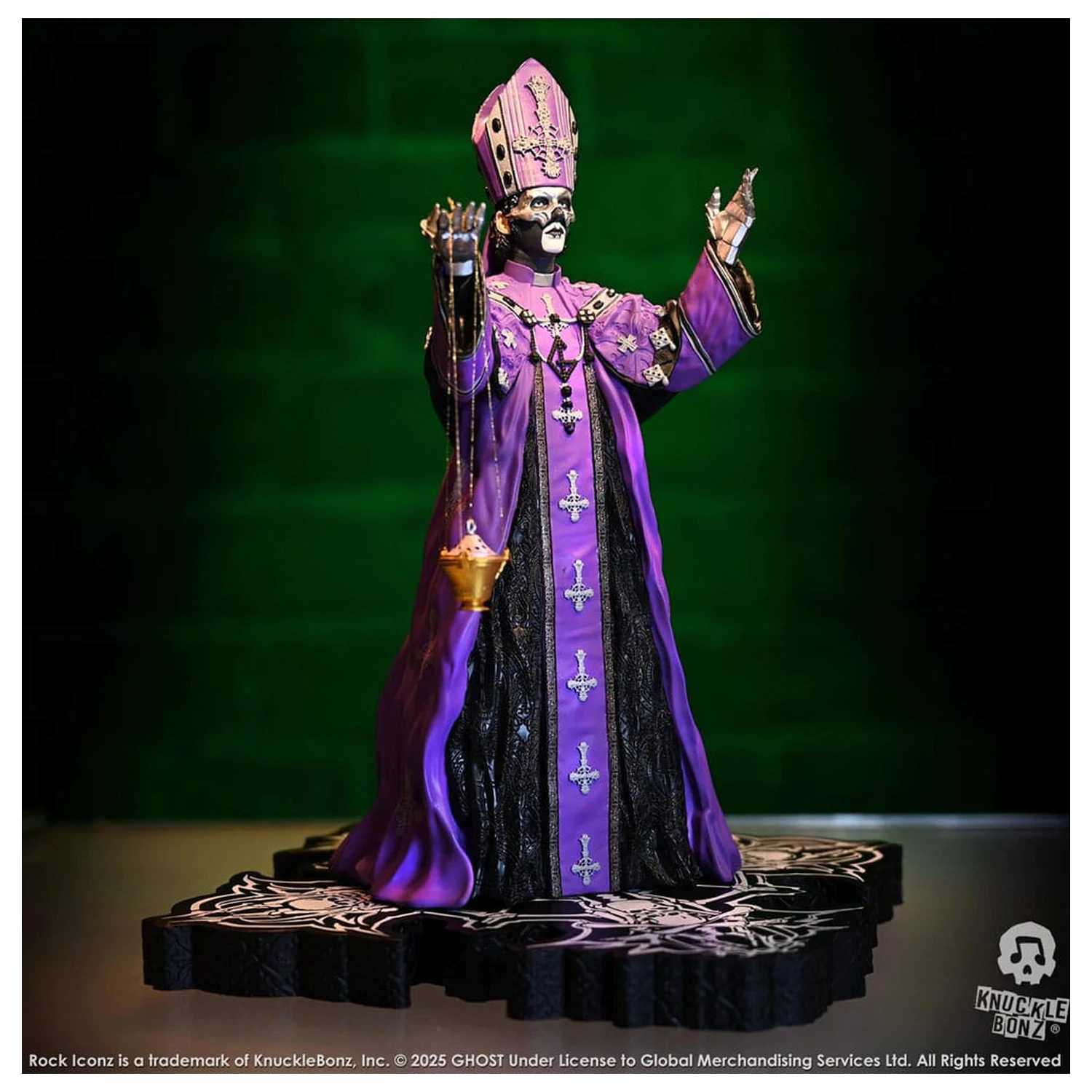Ghost Rock Iconz Papa V Perpetua Purple Robes szobor figura 22 cm termékfotó